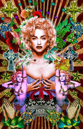 Madonna Rock Icons Rock Band Poster