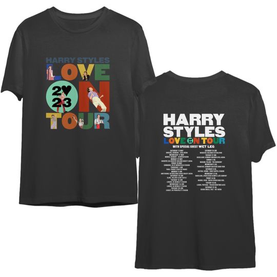 Love On Tour 2023, Harry Tour 2023 Double Sided T-Shirt