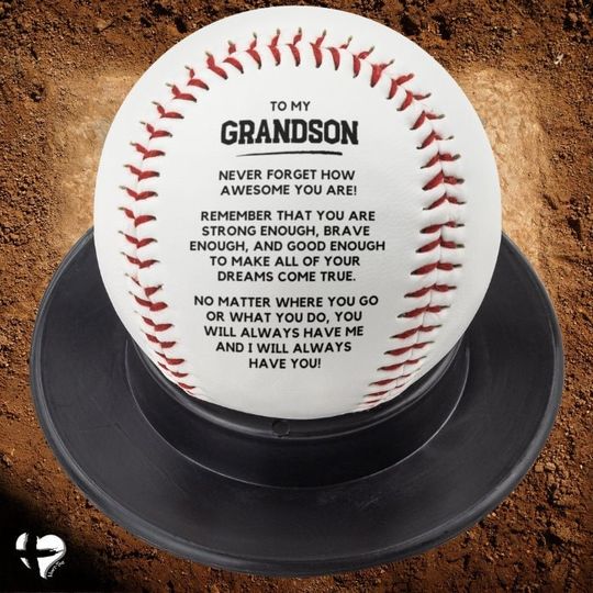 Grandson Gift | Printed Baseball