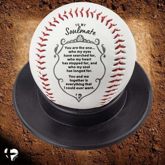 Soulmate Gift Motivation Quote Printed Baseballs