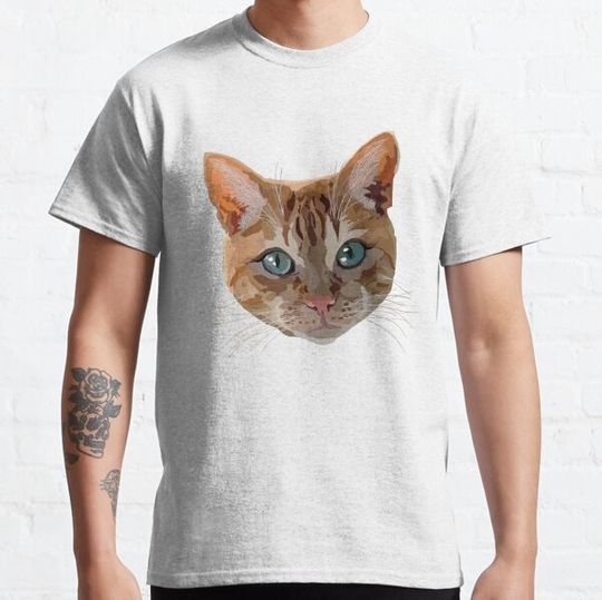 Orange Blue Eyed Cat T-shirts