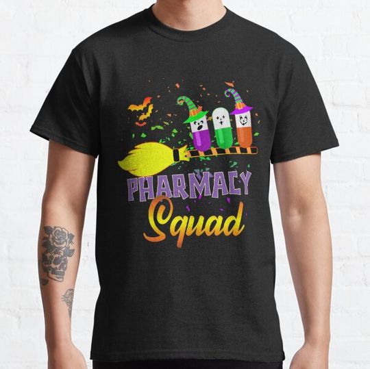 Halloween Pharmacy Squad Funny Halloween Matching T-shirts