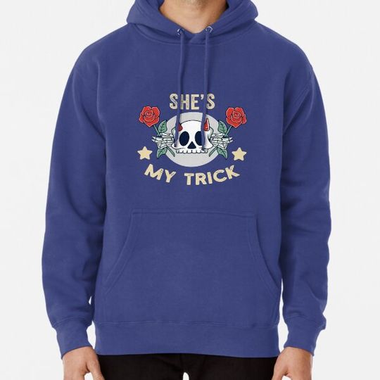 She's My Trick Funny Halloween Matching Couples, for couples Hoodies