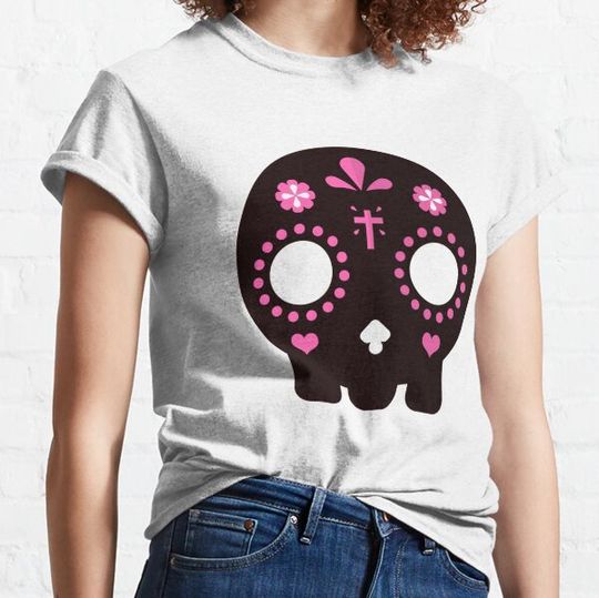 Beautiful Spooky Creepy Halloween Skull T-shirts