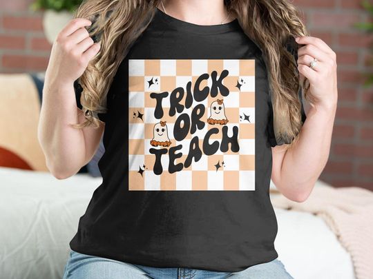 trick or teach shirt, teacher Halloween shirt, group teacher halloween, cute teacher halloween shirt, pre-k teacher halloween, group teacher
