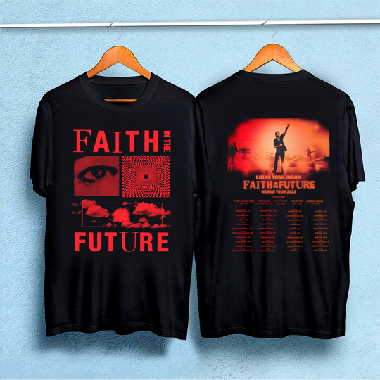 Louis Tomlinson Faith In The Future World Tour 2023 Camiseta de Doble Cara para Hombre Mujer