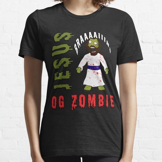 Creepy Zombie Jesus wants BRAINS!  Funny Horror creepy zombie jesus brains atheist agnostic humor gift idea T-shirts