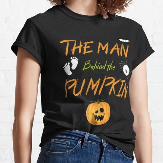 The Man Behind The Pumpkin - Pregnancy T-shirts