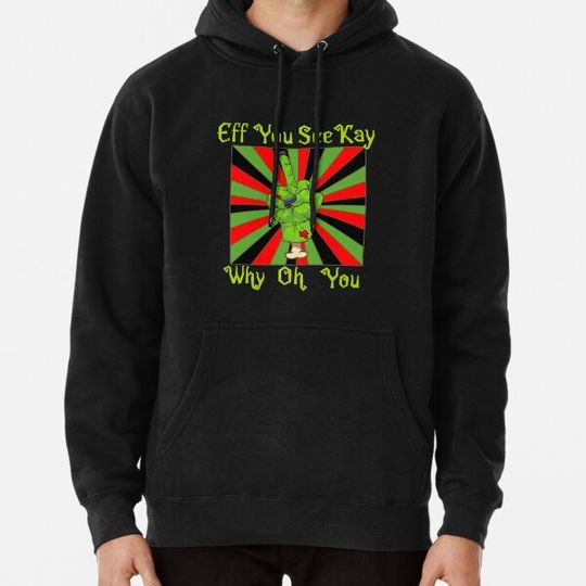 Eff you see Kay why oh you zombie middle finger vintage- men’s and women’s  Halloween Hoodies