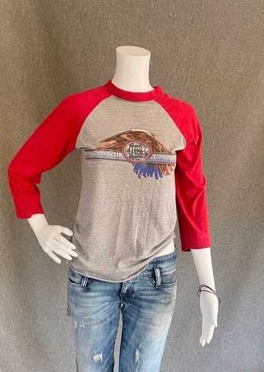 Rare Doobie Brothers Vintage 1974 3/4 Sleeve Tee T-Shirt Single Stitch Original