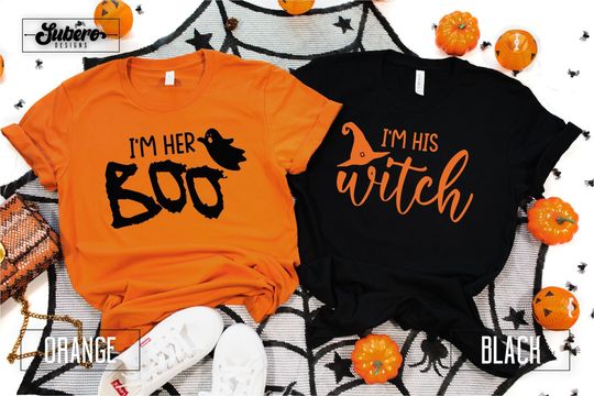 Halloween Couple Shirts, Halloween Couple Tshirt, Halloween Couple Matching Shirt, Halloween Couple Gifts, Halloween Tees