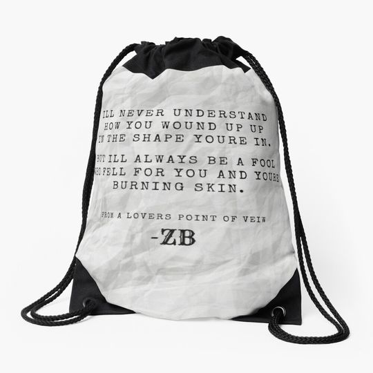 Zach Bryan Vintage Drawstring Bag