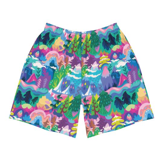 psychedelic scenery * trees * mountains shorts