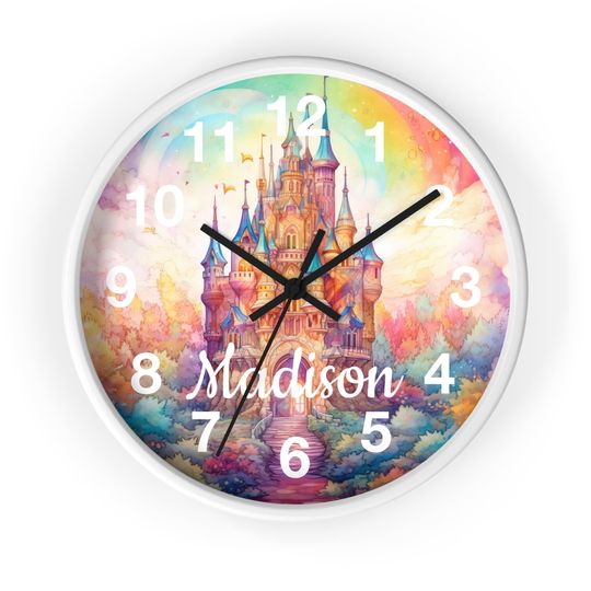 Personalized Castle Wall Clock | Fairytales | Home Decor