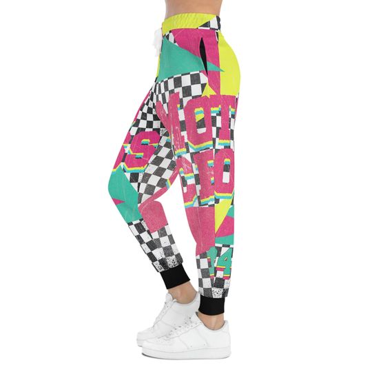 Checkered Motocross Athletic Joggers