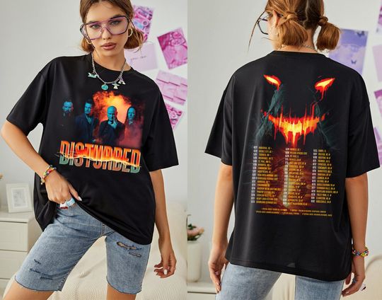 Disturbed World Tour 2023 Shirt, Disturbed Band T-Shirt