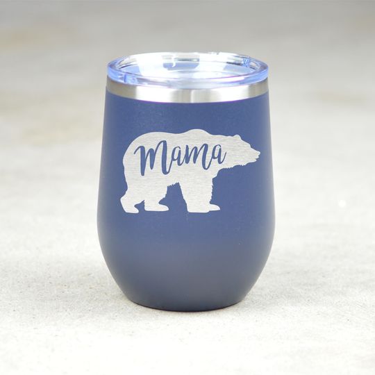 Mama Bear Established Funny Printed Chill Tumbler