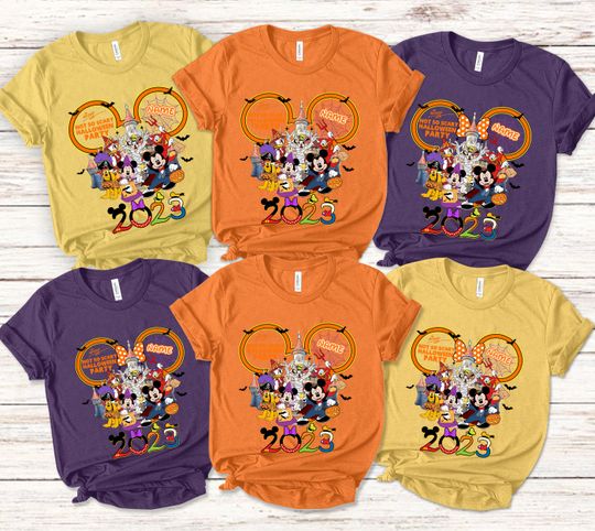 Personalized Halloween Mickey & Friends Shirt, Not So Scary Halloween