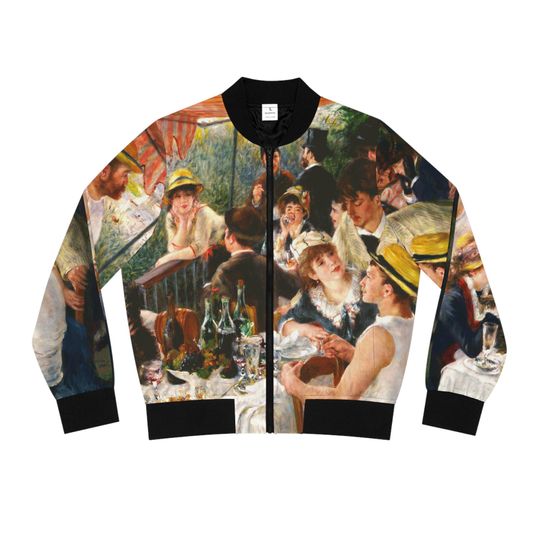 Luncheon of the Boating Party Renoir Women's Bomber Jacket