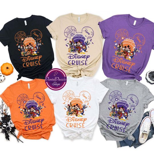 Custom Disney Cruise Halloween Shirt, Halloween Matching Shirt