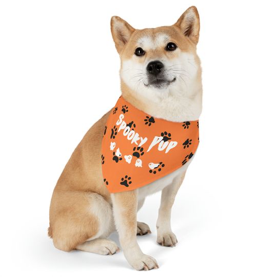 Spooky Pup Halloween Pet Bandana Collar