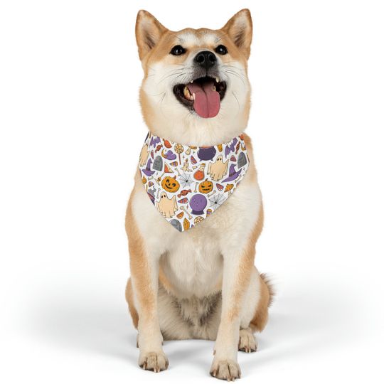 Gift For Pets | Custom Dog Bandana | Halloween Dog Bandana | Dog Bandana | Halloween Dog Gift | Dog Collar Bandana | Personalized Pet Gift