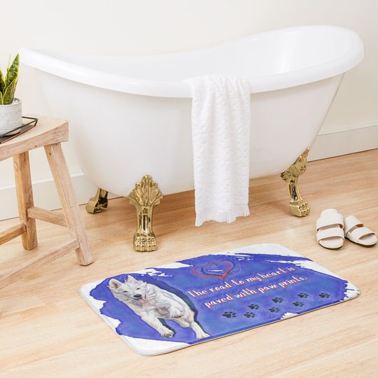 The Road To My Heart Bath Mat