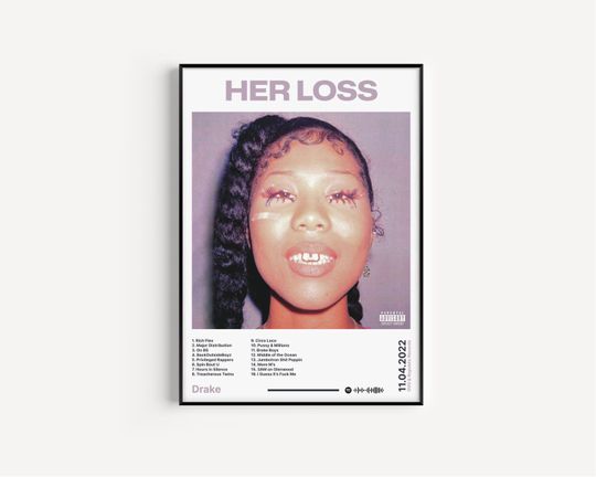 Drake - Her Loss | Album Poster | Home Decor