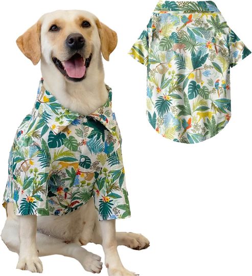 Dog Hawaiian Shirt, Summer Pet Hawaiian Shirt