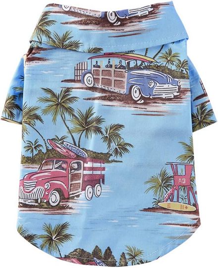 Summer Pet Daisy Hawaiian Beach Shirt, Summer Pet Hawaiian Shirt