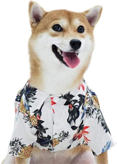 Hawaiian Dog Shirt, Aloha Dog Shirt, Summer Pet Hawaiian Shirt