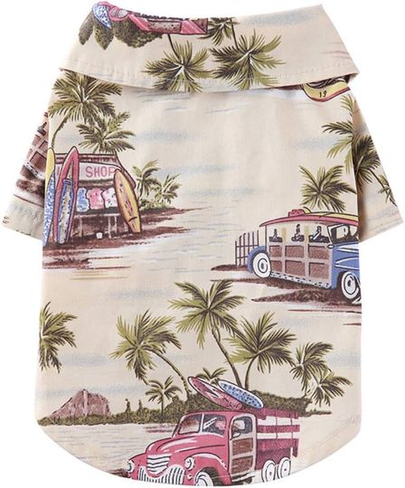Hawaiian Dog Shirt, Aloha Dog Shirt, Summer Pet Hawaiian Shirt