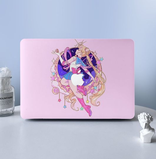 Cute Girl Pink Laptop Skins Anime