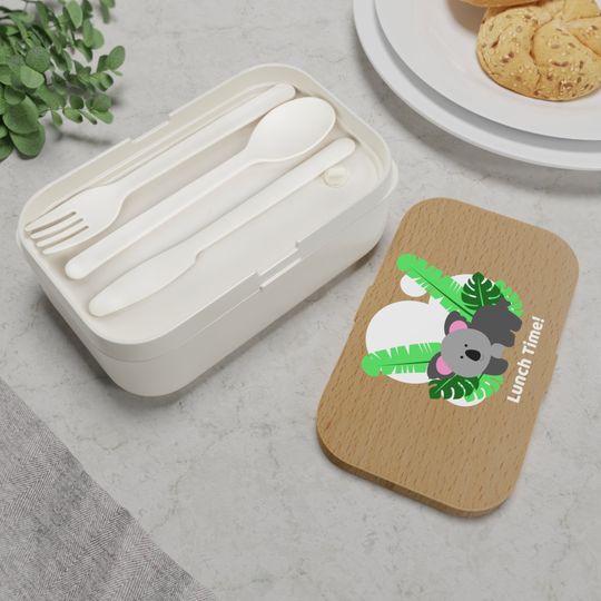 Bento Reusable Lunch Box "Lunch Time!"