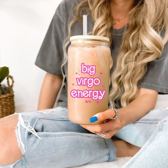 Virgo Coffee Tumbler | Virgo Birthday Gift | Virgo Star Sign frosted tumbler