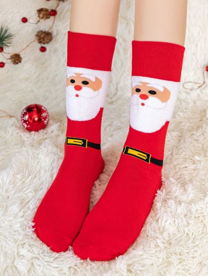 Christmas Holiday Santa Gift Socks