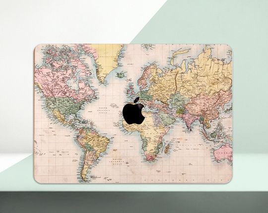 World Map MacBook Skin Macbook Air