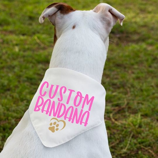 Custom Dog Bandanas, Create Your Own Pet Accessories with Personalized Text and Graphics, Gift Bandana, Puppy Gift, Custom Dog & Cat Bandana