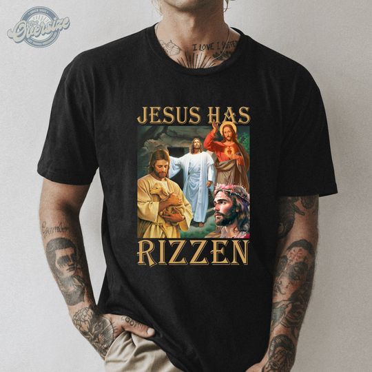 Jesus Has Rizzen Vintage God Christian T-shirt
