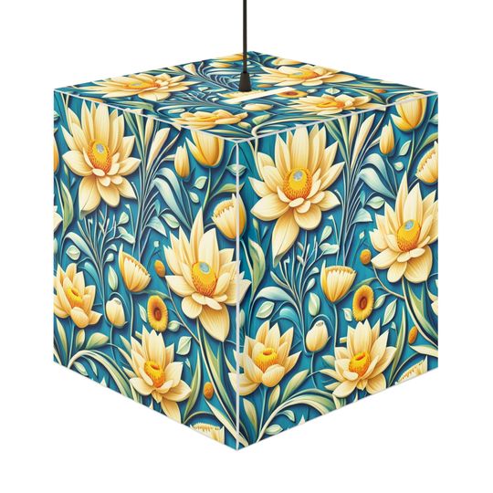 Bright Blossoms Light Cube Lamp