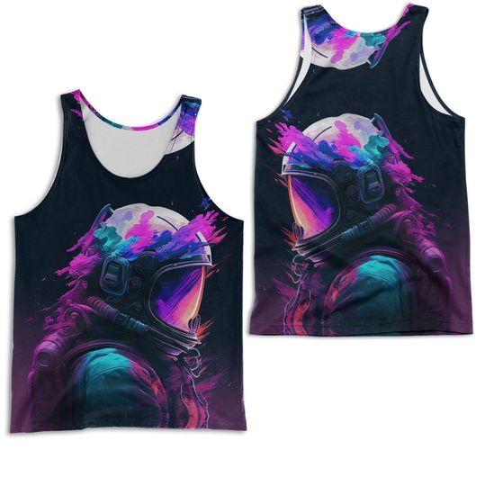 Lightyears Away Colorful Vibrant 3D Graphic Tank Top