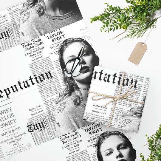 Taylor Wrapping Paper, Taylor Reputation Wrapping Paper