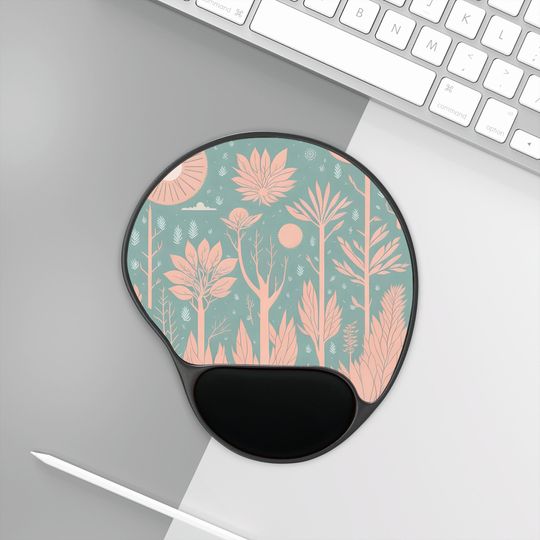 Mouse Pad With Wrist Rest | mouse pad pattern cute