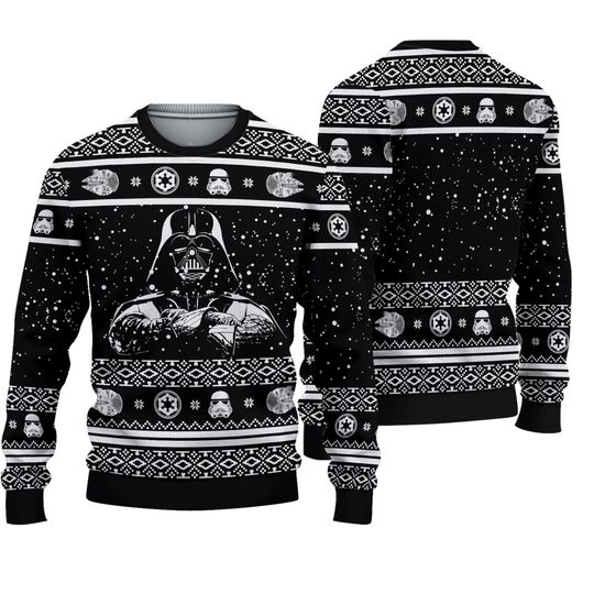 Darth Vader Black Ugly Christmas Sweater