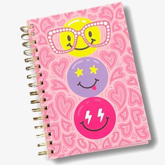 HeyPeacock PREPPY Spiral Notebooks for Kids