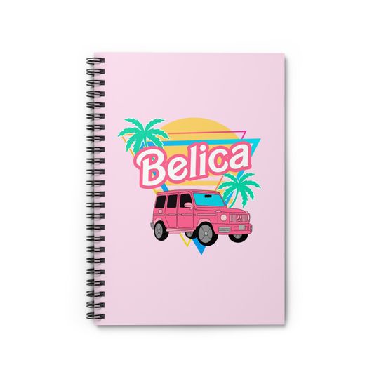 Belica Barbie Spiral Notebook - Ruled Line, Back to School, Notebook, Cute, Belicas, Barbie, Pink, Student, Blank Notebook, Jeep Notebook