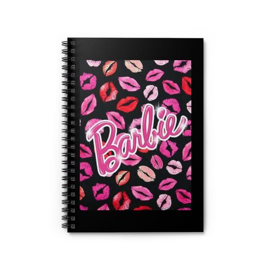 Barbie kisses Spiral Notebook - Ruled Line