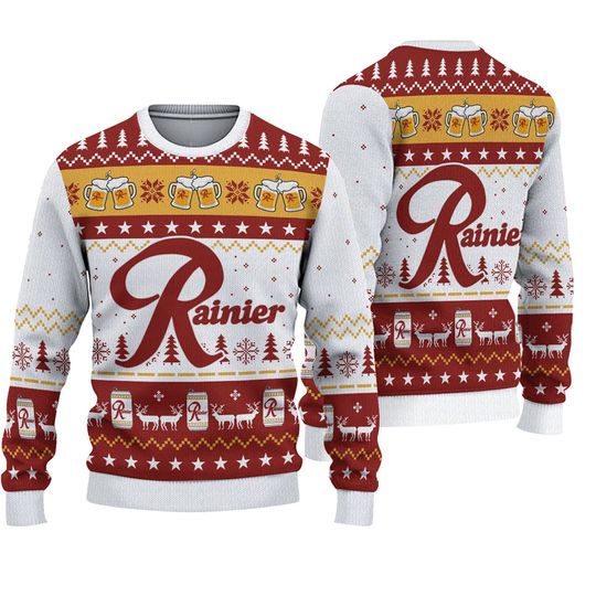 Rainier Beer Ugly Sweater Christmas, Gift For Xmas 3D Sweater