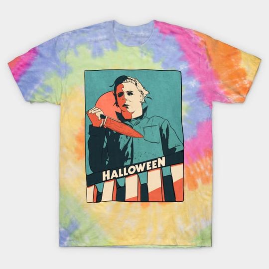 Halloween Michael Myers Horror Movie Tie Dye T-Shirt