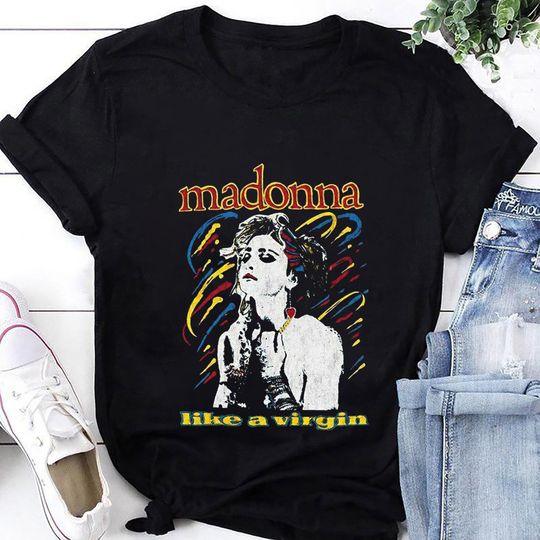 Madonna Like A Virgin T-Shirt, Madonna Vintage Shirt